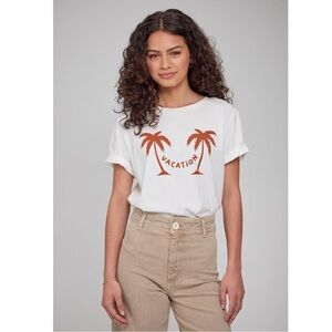 South Parade Vacation Palm Tree Graphic Tee Short Sleeve T-Shirt